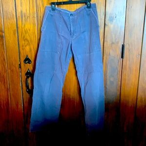 Blue coton khaki pants cargo style